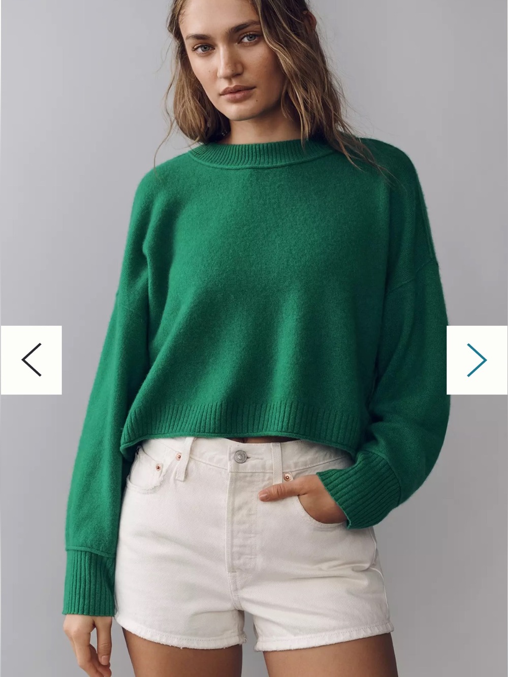 NWT Anthropologie The Goldie Cashmere Long-Sleeve Crew-Neck Sweater